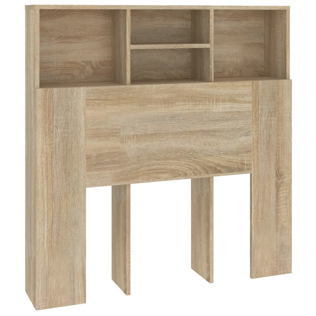 Hoofdbordkast 100x19x103,5 cm sonoma eikenkleurig is nu te koop bij PeponiXL, paradijselijk wonen!