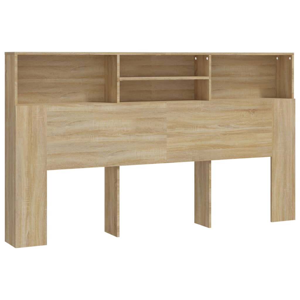 Hoofdbordkast 180x19x103,5 cm sonoma eikenkleurig is nu te koop bij PeponiXL, paradijselijk wonen!