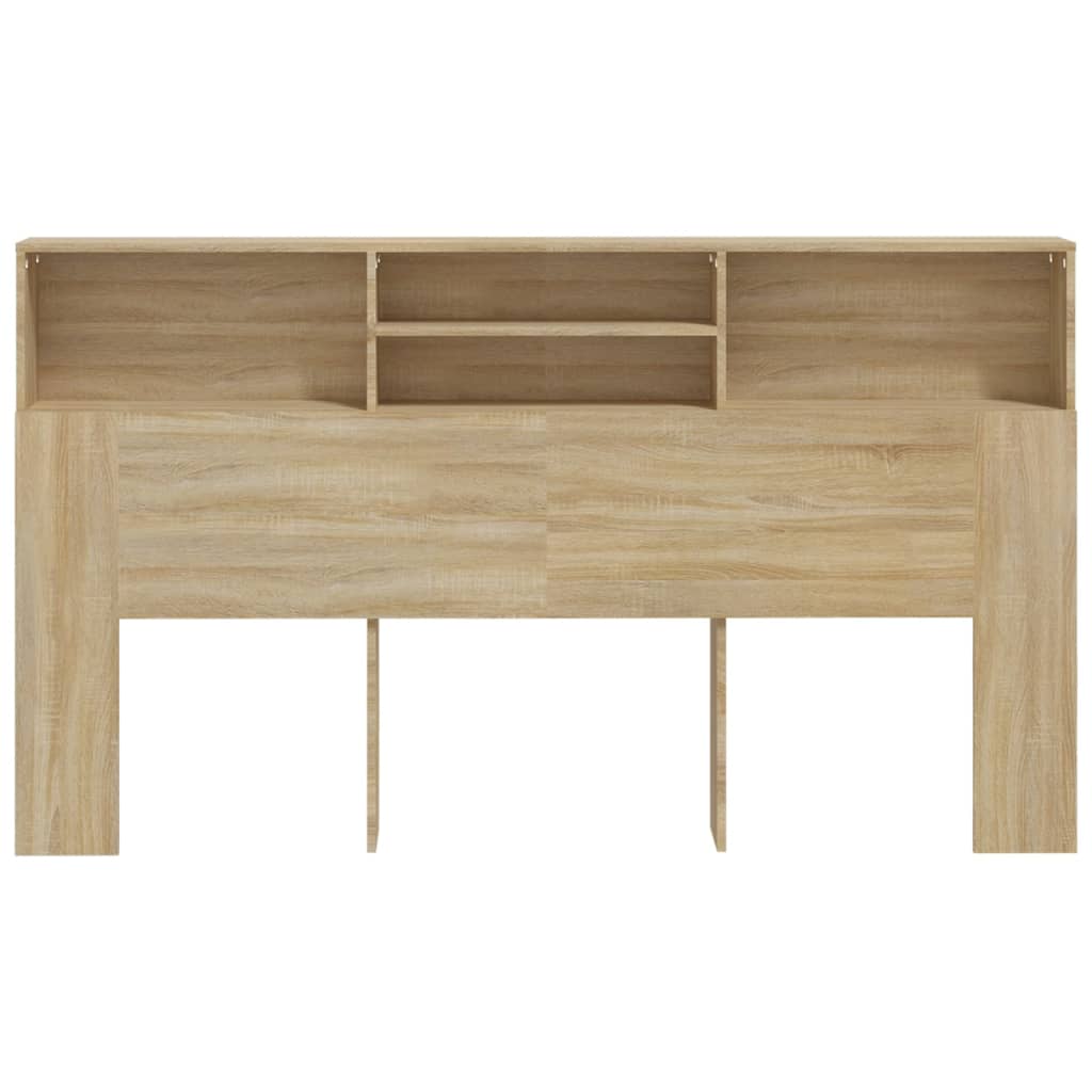 Hoofdbordkast 180x19x103,5 cm sonoma eikenkleurig is nu te koop bij PeponiXL, paradijselijk wonen!