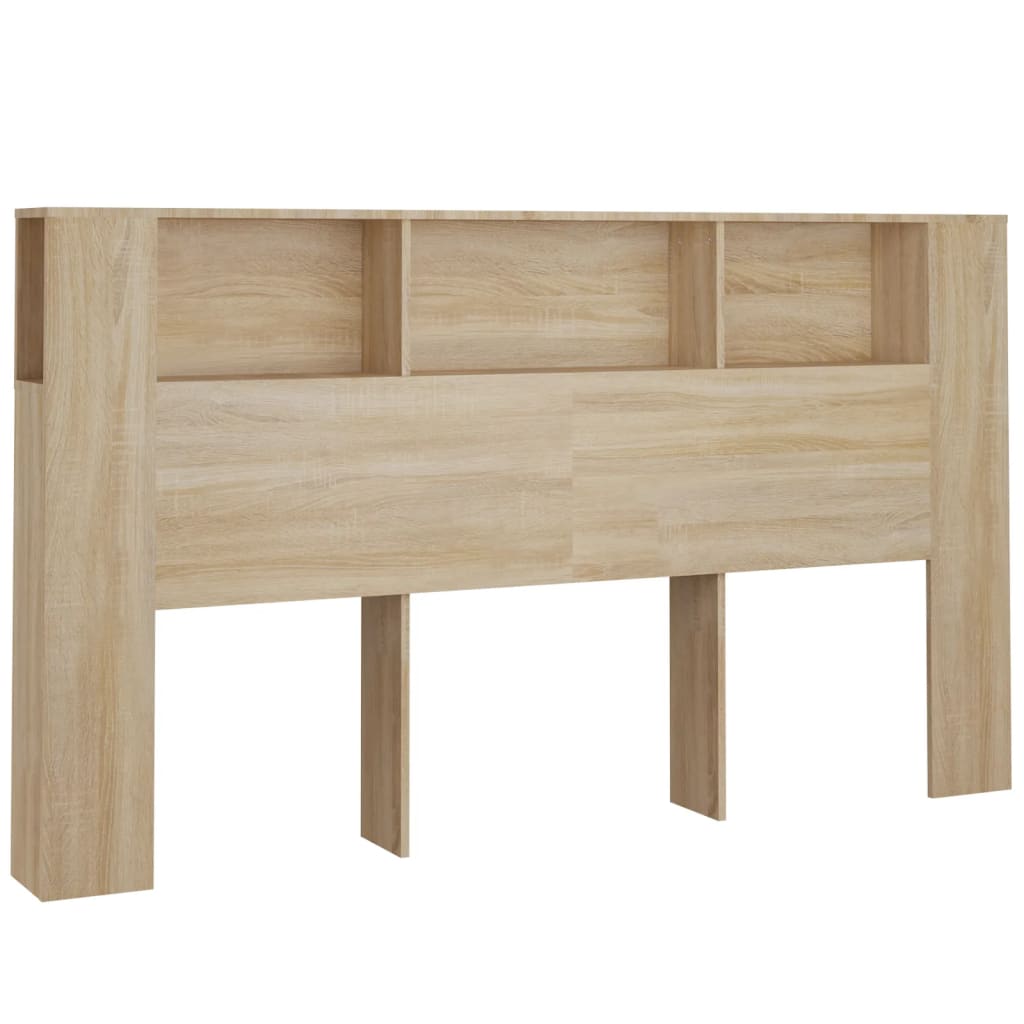 Hoofdbordkast 180x18,5x104,5 cm sonoma eikenkleurig is nu te koop bij PeponiXL, paradijselijk wonen!