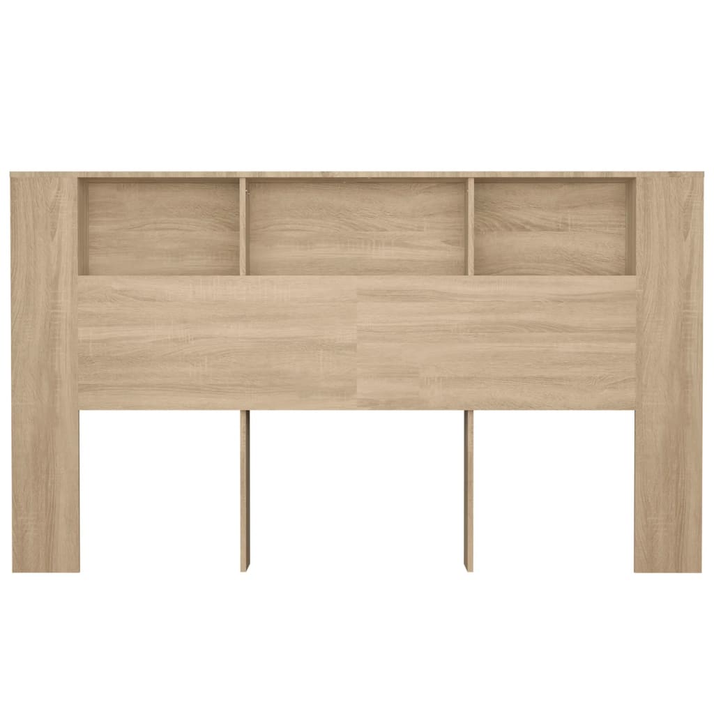Hoofdbordkast 180x18,5x104,5 cm sonoma eikenkleurig is nu te koop bij PeponiXL, paradijselijk wonen!