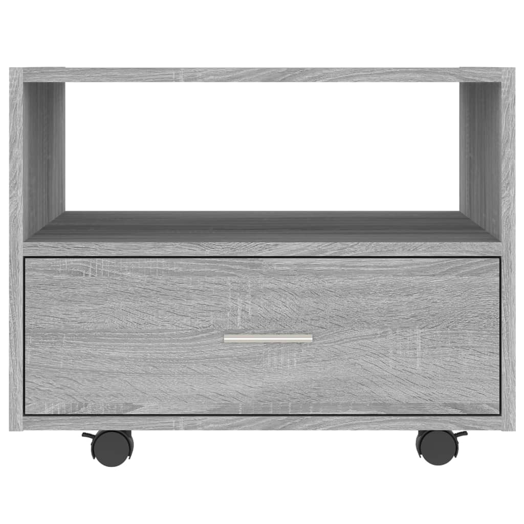 Salontafel 55x55x40 cm bewerkt hout grijs sonoma eikenkleurig is nu te koop bij PeponiXL, paradijselijk wonen!