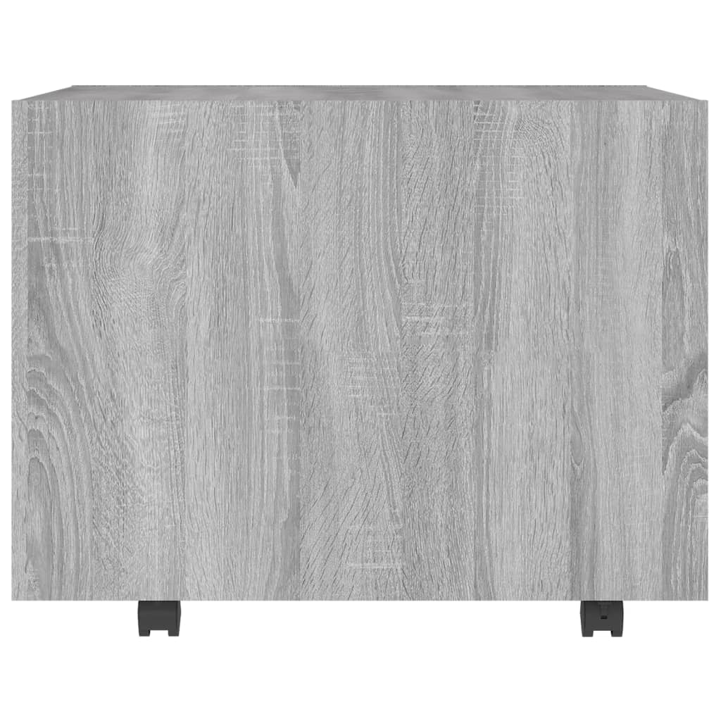 Salontafel 55x55x40 cm bewerkt hout grijs sonoma eikenkleurig is nu te koop bij PeponiXL, paradijselijk wonen!