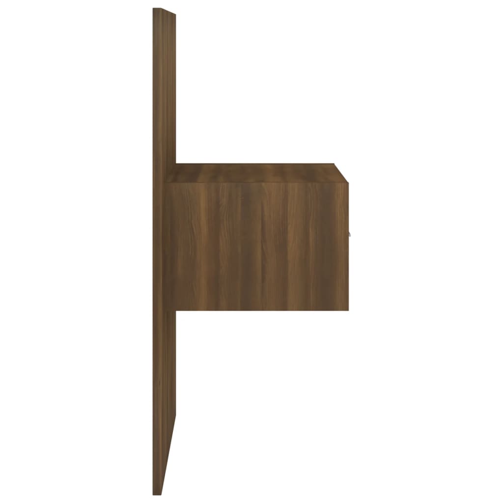 Nachtkastjes 2 st wandgemonteerd bruin eikenkleur is nu te koop bij PeponiXL, paradijselijk wonen!