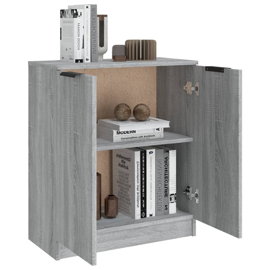 Dressoir 60x30x70 cm bewerkt hout grijs sonoma eiken is nu te koop bij PeponiXL, paradijselijk wonen!