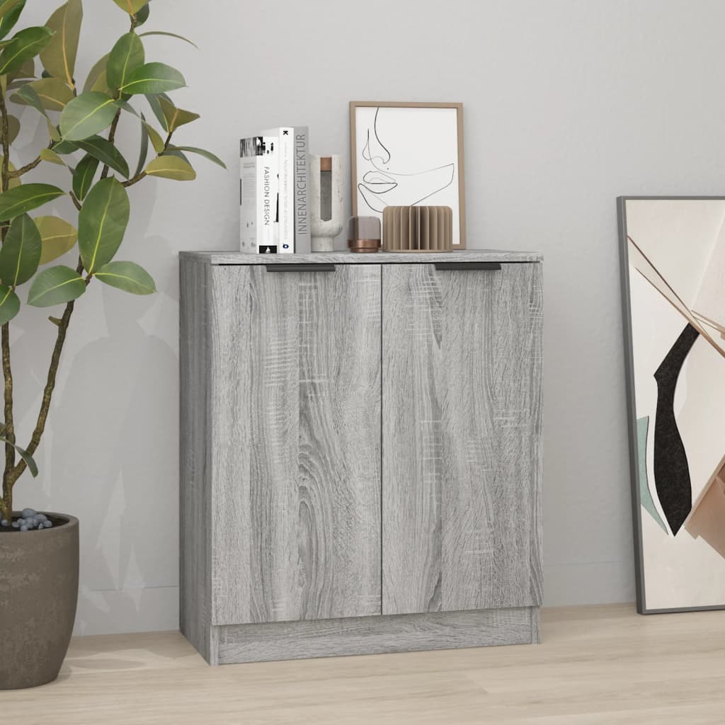 Dressoir 60x30x70 cm bewerkt hout grijs sonoma eiken is nu te koop bij PeponiXL, paradijselijk wonen!
