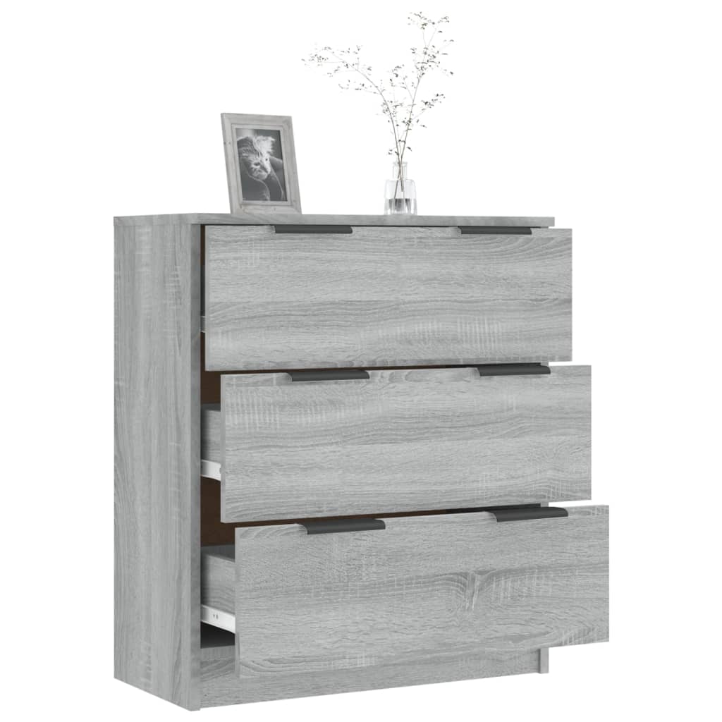 Dressoir 60x30x70 cm bewerkt hout grijs sonoma eiken is nu te koop bij PeponiXL, paradijselijk wonen!