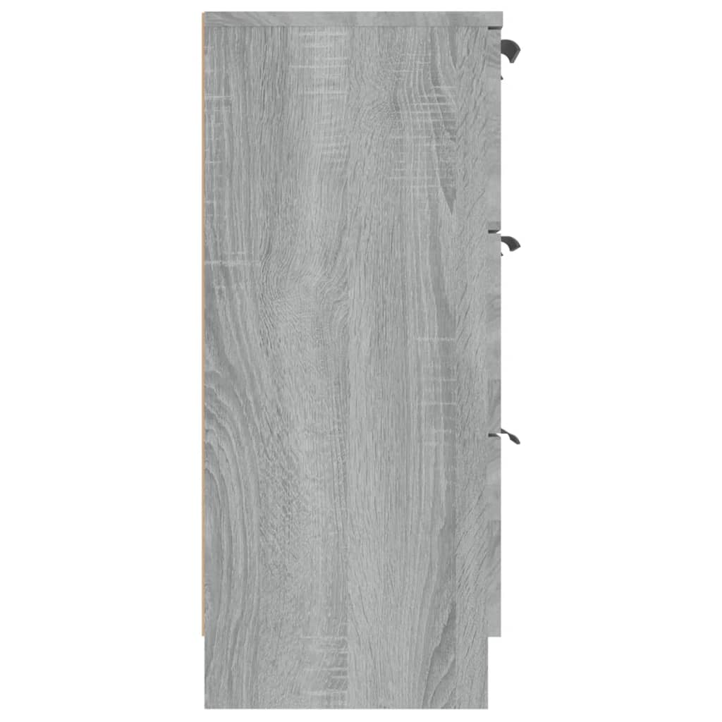 Dressoir 60x30x70 cm bewerkt hout grijs sonoma eiken is nu te koop bij PeponiXL, paradijselijk wonen!