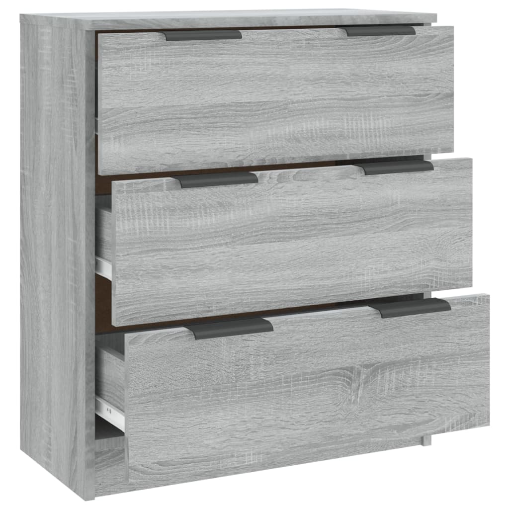 Dressoir 60x30x70 cm bewerkt hout grijs sonoma eiken is nu te koop bij PeponiXL, paradijselijk wonen!