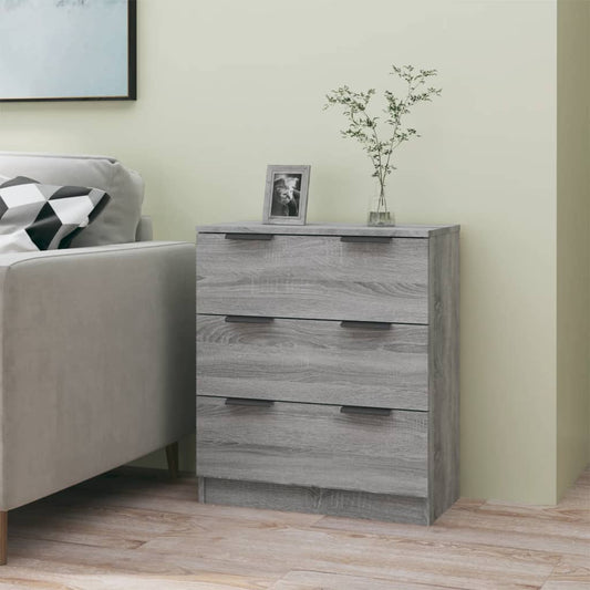 Dressoir 60x30x70 cm bewerkt hout grijs sonoma eiken is nu te koop bij PeponiXL, paradijselijk wonen!