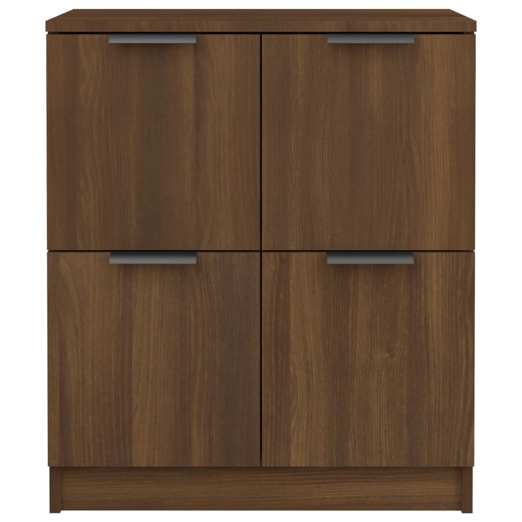 Dressoir 60x30x70 cm bewerkt hout bruin eikenkleur is nu te koop bij PeponiXL, paradijselijk wonen!