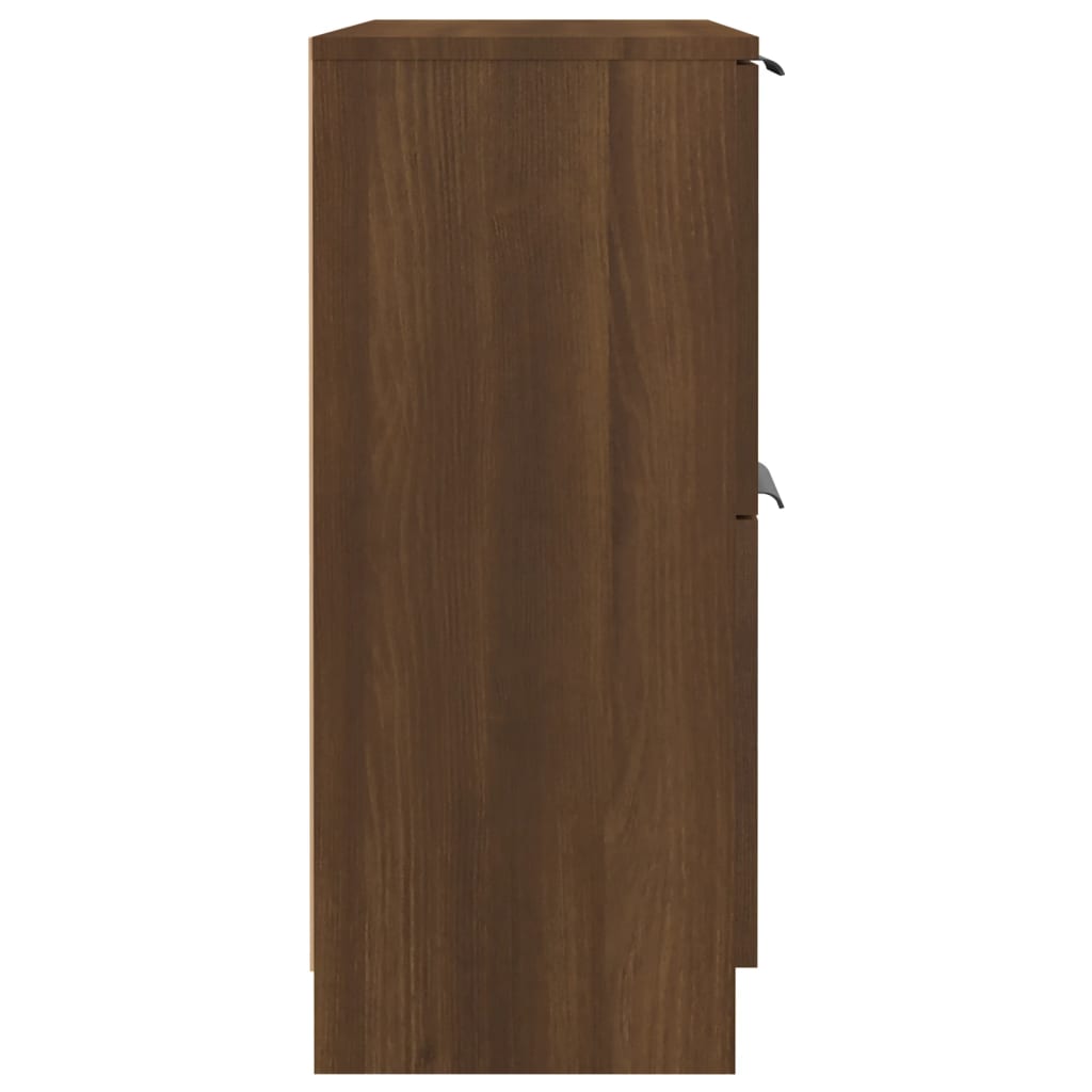 Dressoir 60x30x70 cm bewerkt hout bruin eikenkleur is nu te koop bij PeponiXL, paradijselijk wonen!