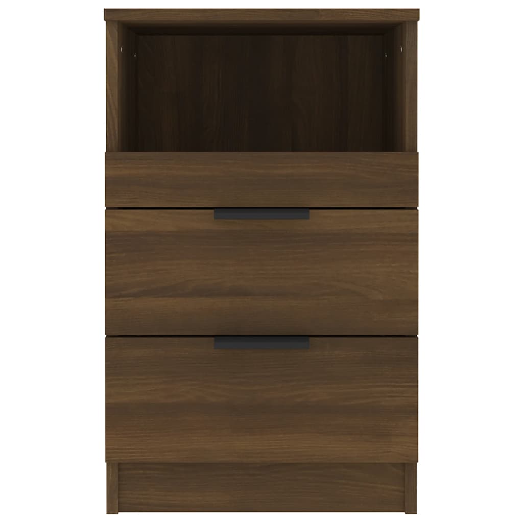 Nachtkastjes 2 st bewerkt hout bruin eikenkleur is nu te koop bij PeponiXL, paradijselijk wonen!