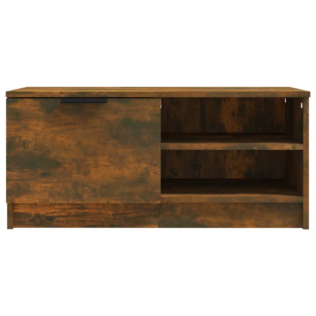 Tv-meubel 80x35x36,5 cm bewerkt hout gerookt eikenkleurig is nu te koop bij PeponiXL, paradijselijk wonen!