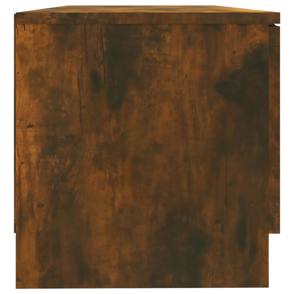 Tv-meubel 80x35x36,5 cm bewerkt hout gerookt eikenkleurig is nu te koop bij PeponiXL, paradijselijk wonen!