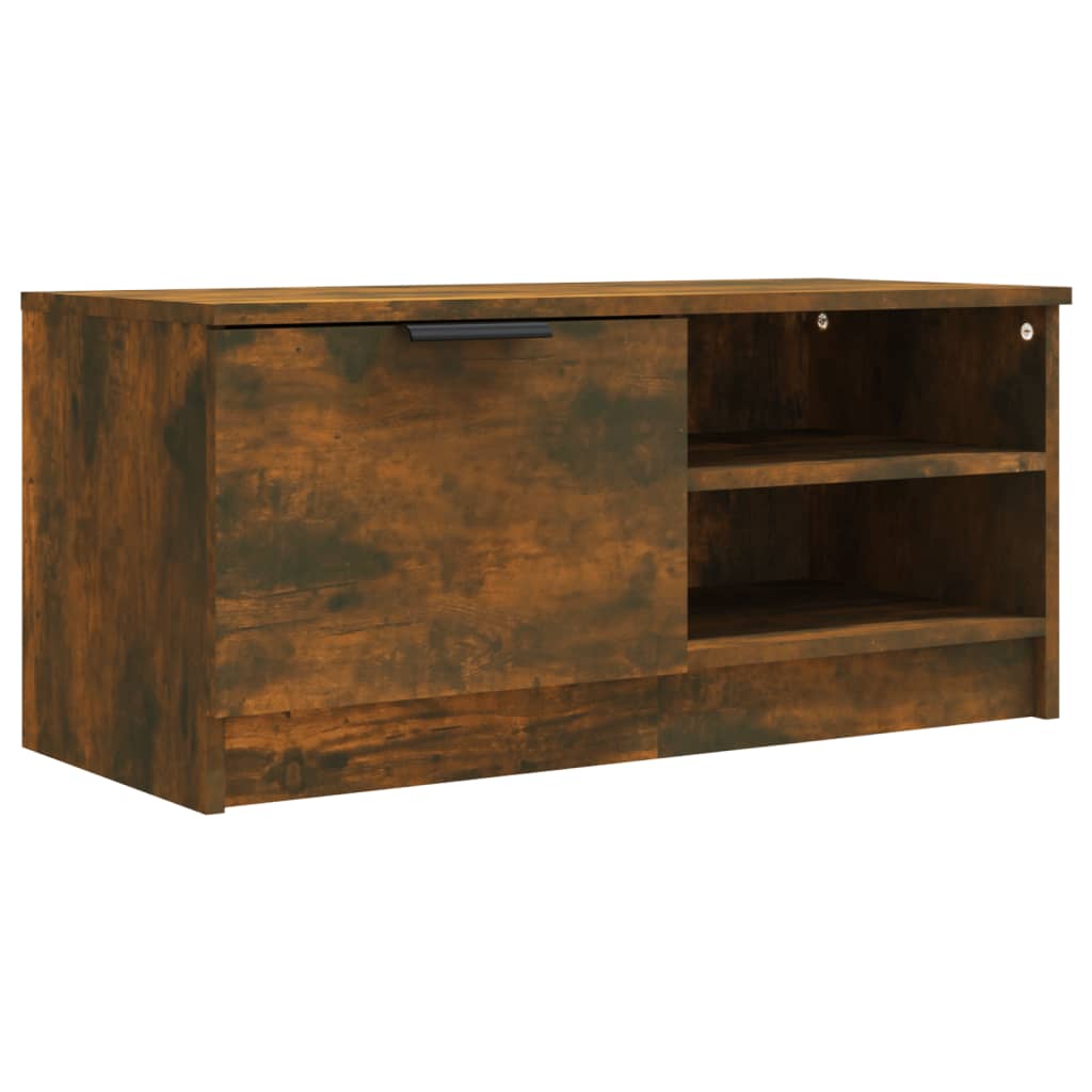 Tv-meubelen 2 st 80x35x36,5cm bewerkt hout gerookt eikenkleurig is nu te koop bij PeponiXL, paradijselijk wonen!