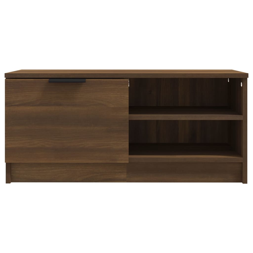 Tv-meubel 80x35x36,5 cm bewerkt hout bruin eikenkleur is nu te koop bij PeponiXL, paradijselijk wonen!