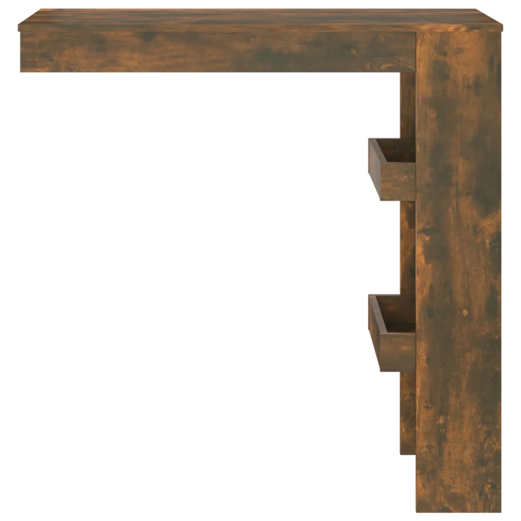 Bartafel wandgemonteerd 102x45x103,5 cm bewerkt hout eikenkleur is nu te koop bij PeponiXL, paradijselijk wonen!