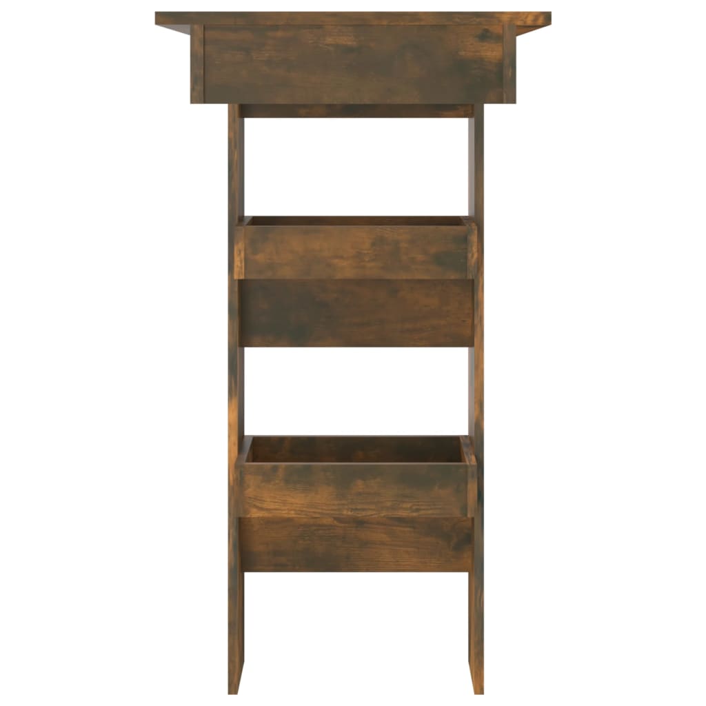 Bartafel wandgemonteerd 102x45x103,5 cm bewerkt hout eikenkleur is nu te koop bij PeponiXL, paradijselijk wonen!