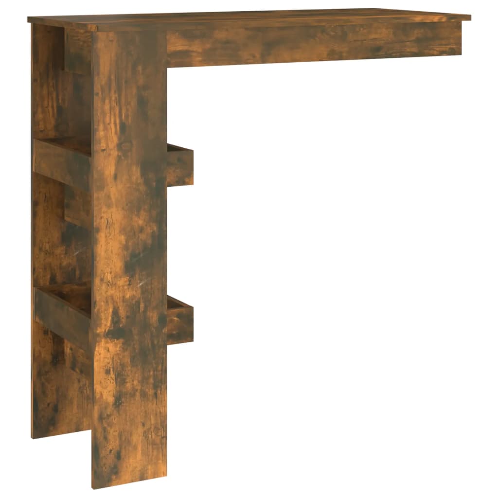 Bartafel wandgemonteerd 102x45x103,5 cm bewerkt hout eikenkleur is nu te koop bij PeponiXL, paradijselijk wonen!