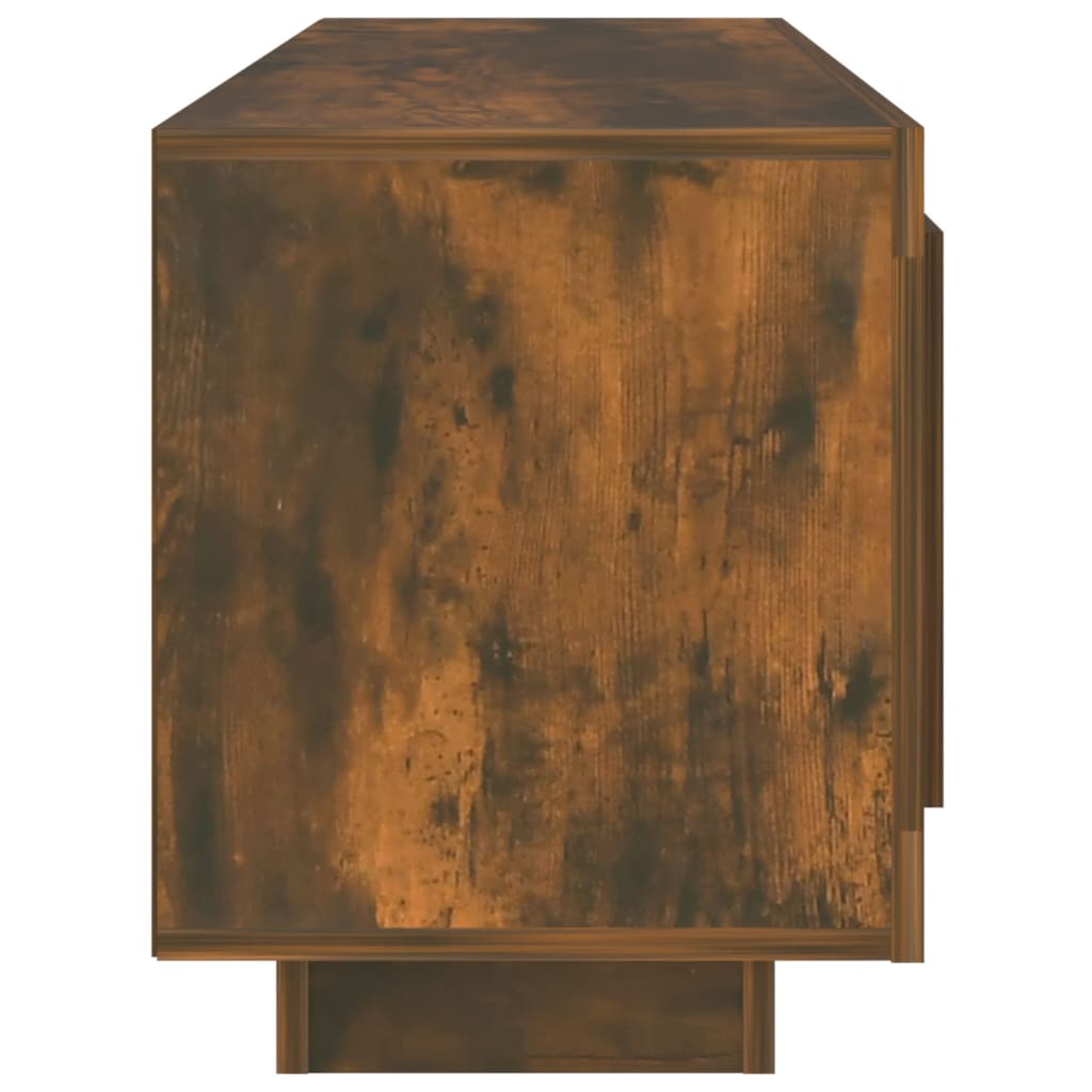 Tv-meubel 102x35x45 cm bewerkt hout gerookt eikenkleurig is nu te koop bij PeponiXL, paradijselijk wonen!