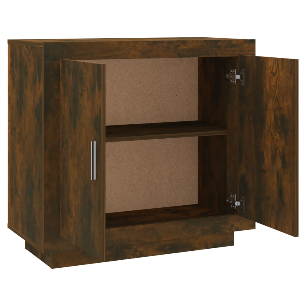 Dressoir 80x40x75 cm bewerkt hout gerookt eikenkleurig is nu te koop bij PeponiXL, paradijselijk wonen!