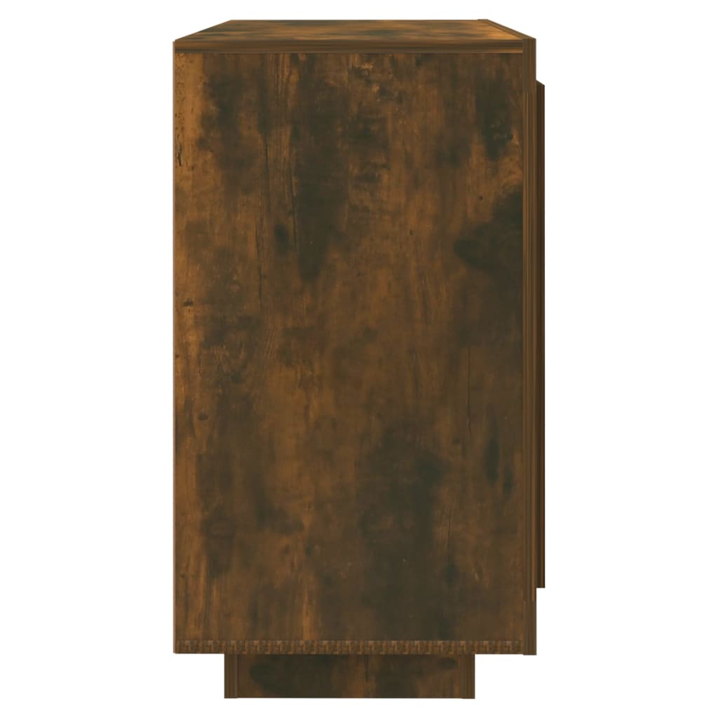 Dressoir 80x40x75 cm bewerkt hout gerookt eikenkleurig is nu te koop bij PeponiXL, paradijselijk wonen!