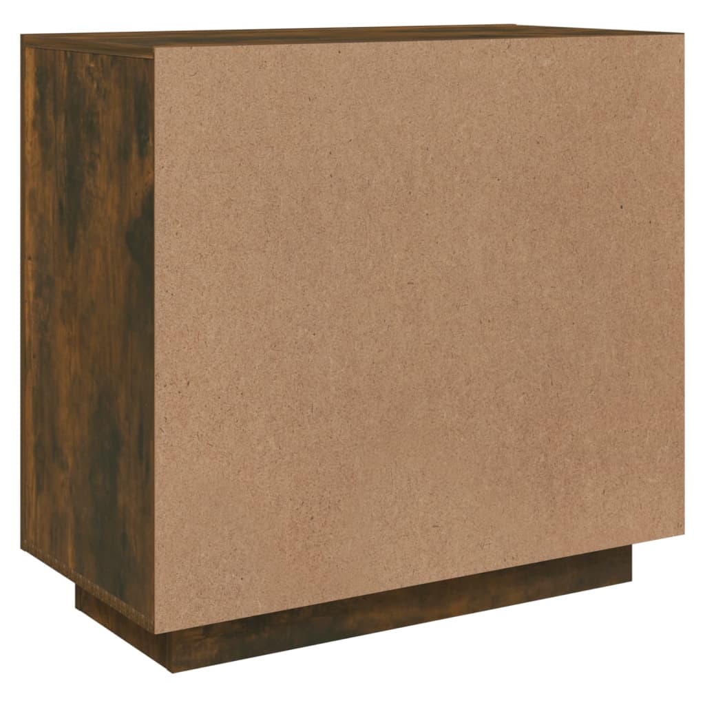 Dressoir 80x40x75 cm bewerkt hout gerookt eikenkleurig is nu te koop bij PeponiXL, paradijselijk wonen!