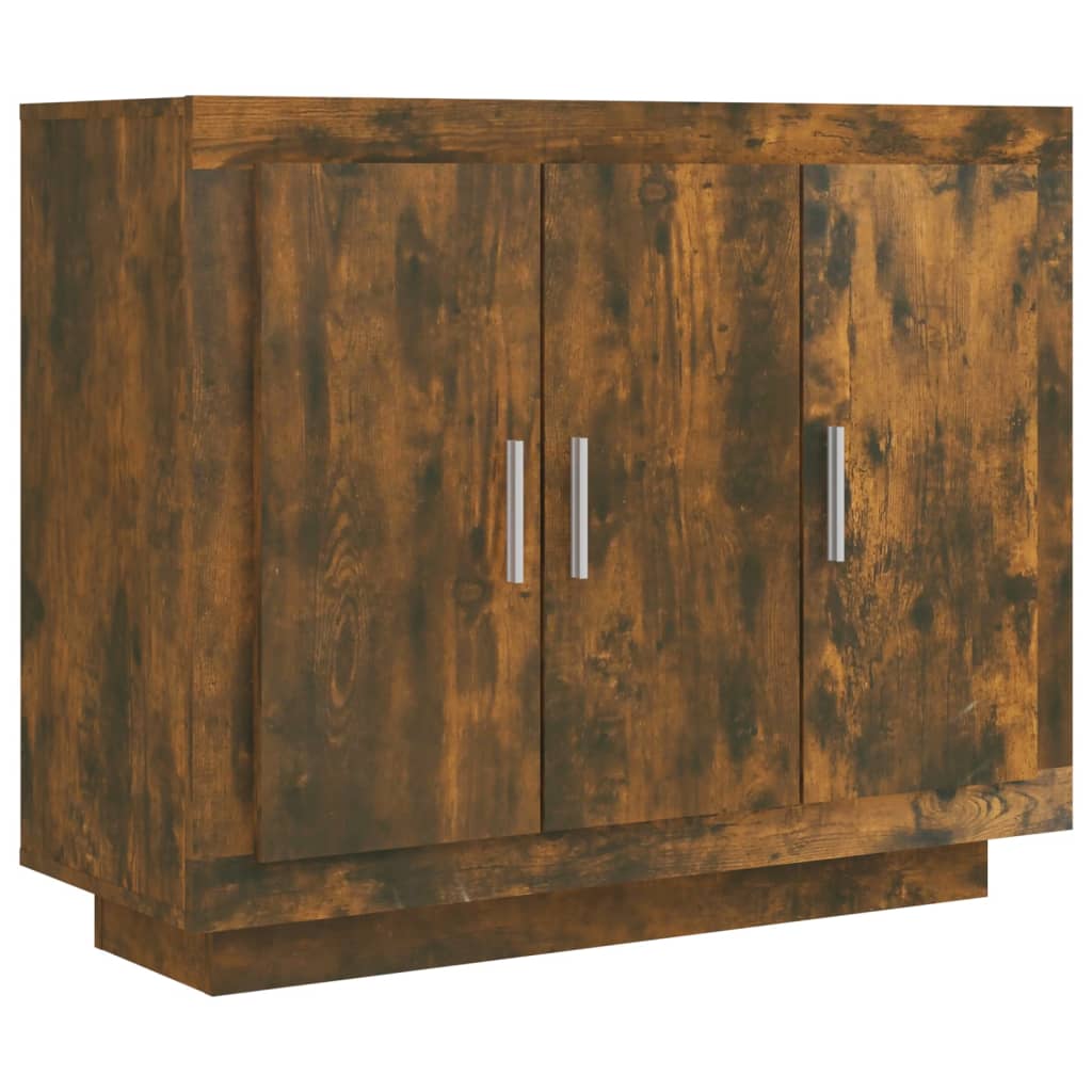 Dressoir 92x35x75 cm bewerkt hout gerookt eikenkleurig is nu te koop bij PeponiXL, paradijselijk wonen!