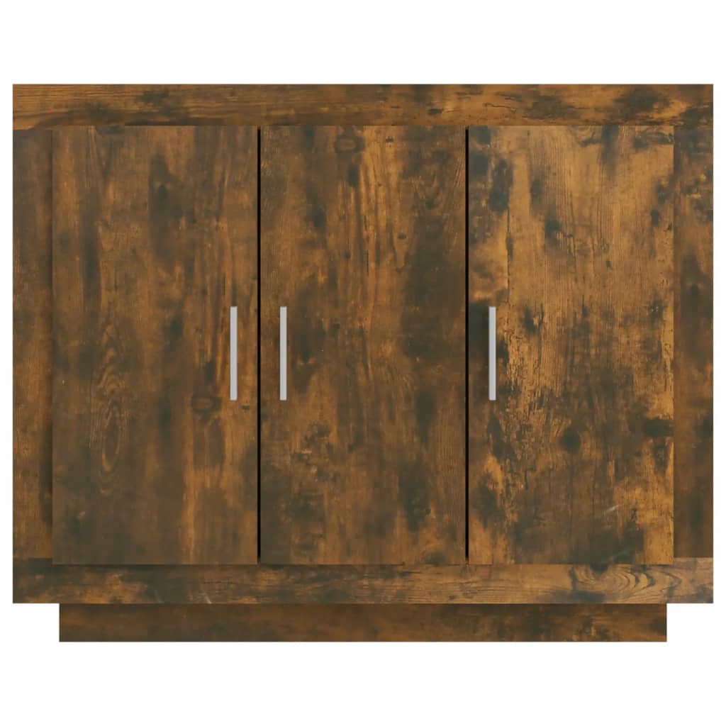 Dressoir 92x35x75 cm bewerkt hout gerookt eikenkleurig is nu te koop bij PeponiXL, paradijselijk wonen!