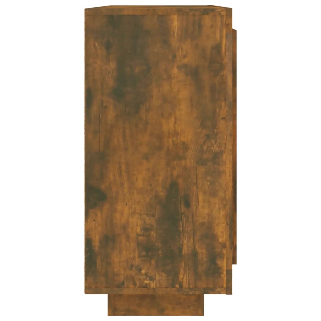 Dressoir 92x35x75 cm bewerkt hout gerookt eikenkleurig is nu te koop bij PeponiXL, paradijselijk wonen!