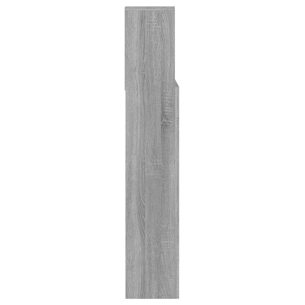 Hoofdbordkast 140x19x103,5 cm grijs sonoma eikenkleurig is nu te koop bij PeponiXL, paradijselijk wonen!