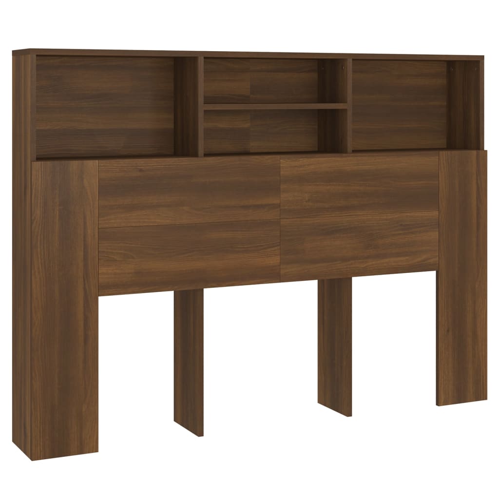 Hoofdbordkast 140x19x103,5 cm bruin eikenkleur is nu te koop bij PeponiXL, paradijselijk wonen!