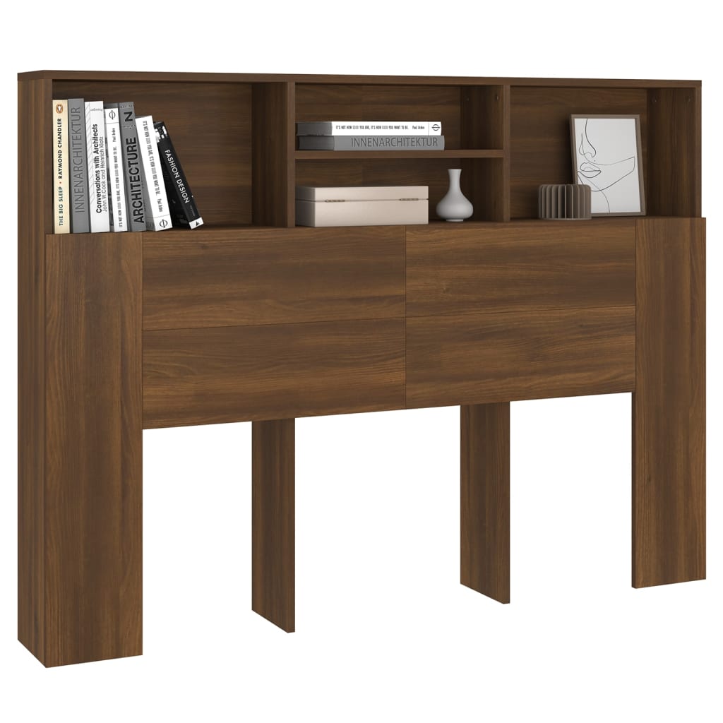 Hoofdbordkast 140x19x103,5 cm bruin eikenkleur is nu te koop bij PeponiXL, paradijselijk wonen!