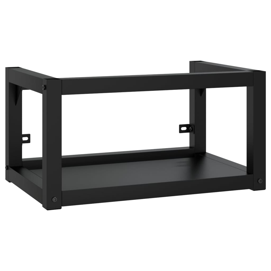Wastafelframe met inbouwwastafel ijzer zwart is nu te koop bij PeponiXL, paradijselijk wonen!