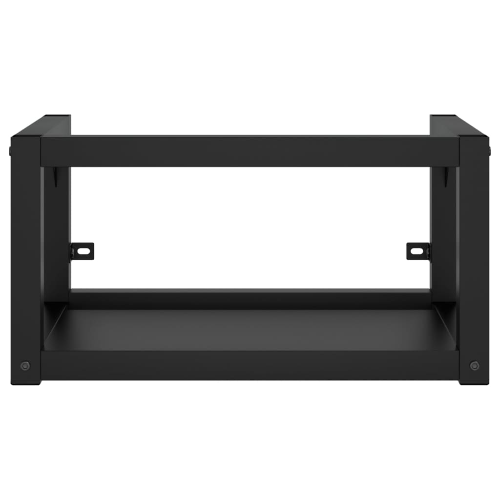 Wastafelframe met inbouwwastafel ijzer zwart is nu te koop bij PeponiXL, paradijselijk wonen!