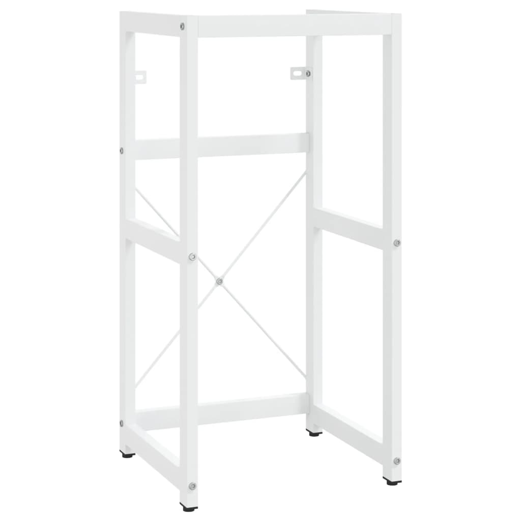 Wastafelframe met inbouwwastafel ijzer wit is nu te koop bij PeponiXL, paradijselijk wonen!