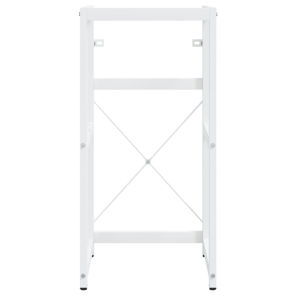 Wastafelframe met inbouwwastafel ijzer wit is nu te koop bij PeponiXL, paradijselijk wonen!