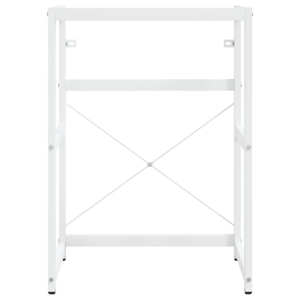 Wastafelframe met inbouwwastafel ijzer wit is nu te koop bij PeponiXL, paradijselijk wonen!