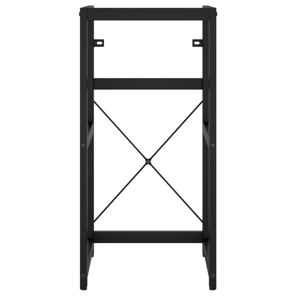 Wastafelframe met inbouwwastafel ijzer zwart is nu te koop bij PeponiXL, paradijselijk wonen!