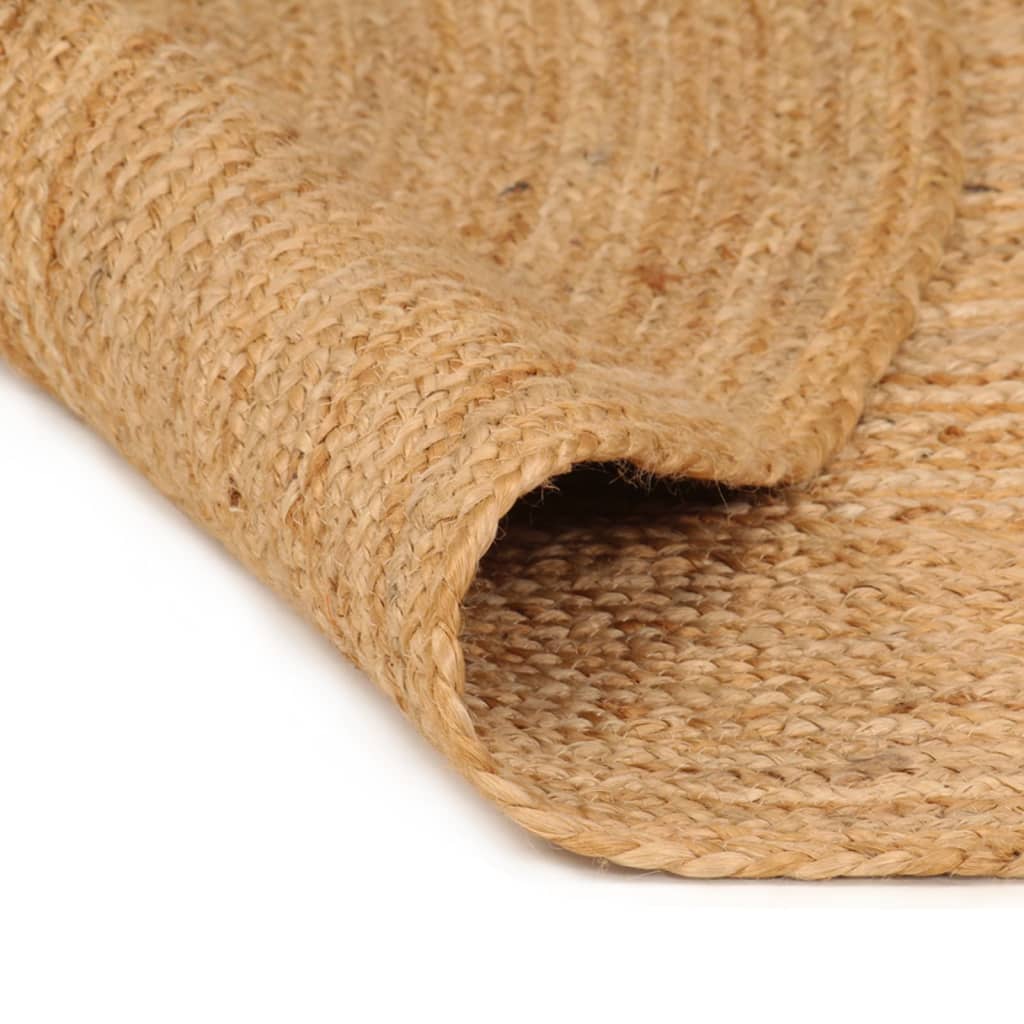 Tapijt rond 180 cm gevlochten jute is nu te koop bij PeponiXL, paradijselijk wonen!