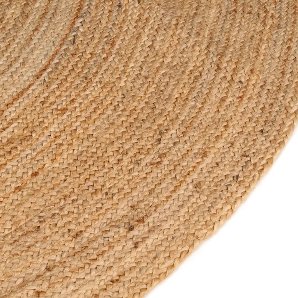 Tapijt rond 180 cm gevlochten jute is nu te koop bij PeponiXL, paradijselijk wonen!