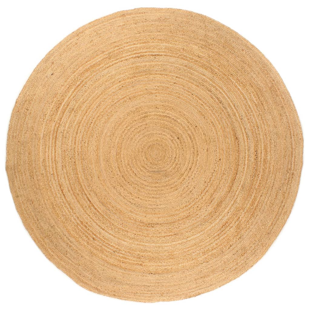 Tapijt rond 210 cm gevlochten jute is nu te koop bij PeponiXL, paradijselijk wonen!