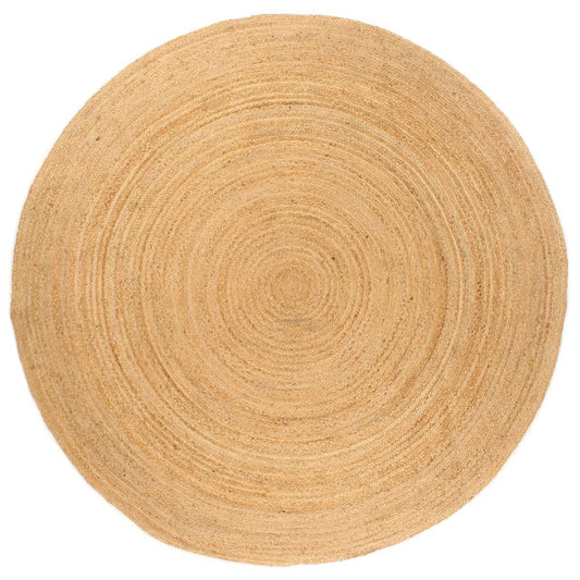 Tapijt rond 210 cm gevlochten jute is nu te koop bij PeponiXL, paradijselijk wonen!