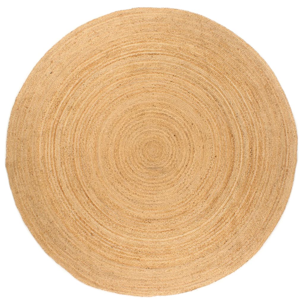 Tapijt rond 240 cm gevlochten jute is nu te koop bij PeponiXL, paradijselijk wonen!