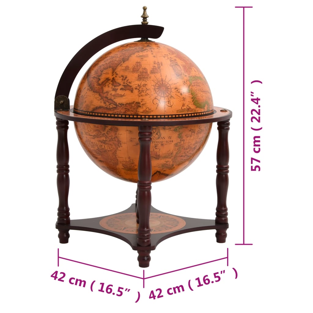 Globebar massief eucalyptushout bruin is nu te koop bij PeponiXL, paradijselijk wonen!