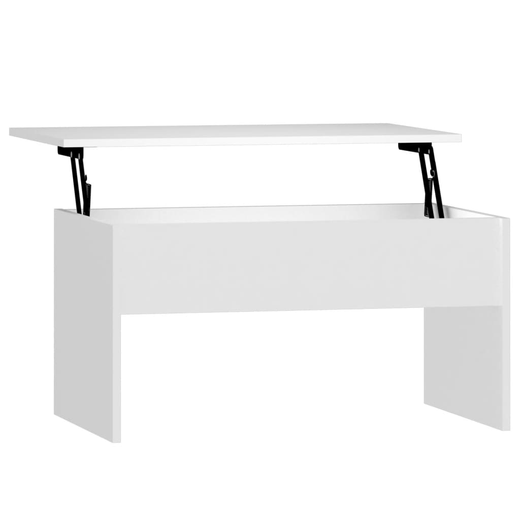 Salontafel 80x50,5x41,5 cm bewerkt hout wit is nu te koop bij PeponiXL, paradijselijk wonen!