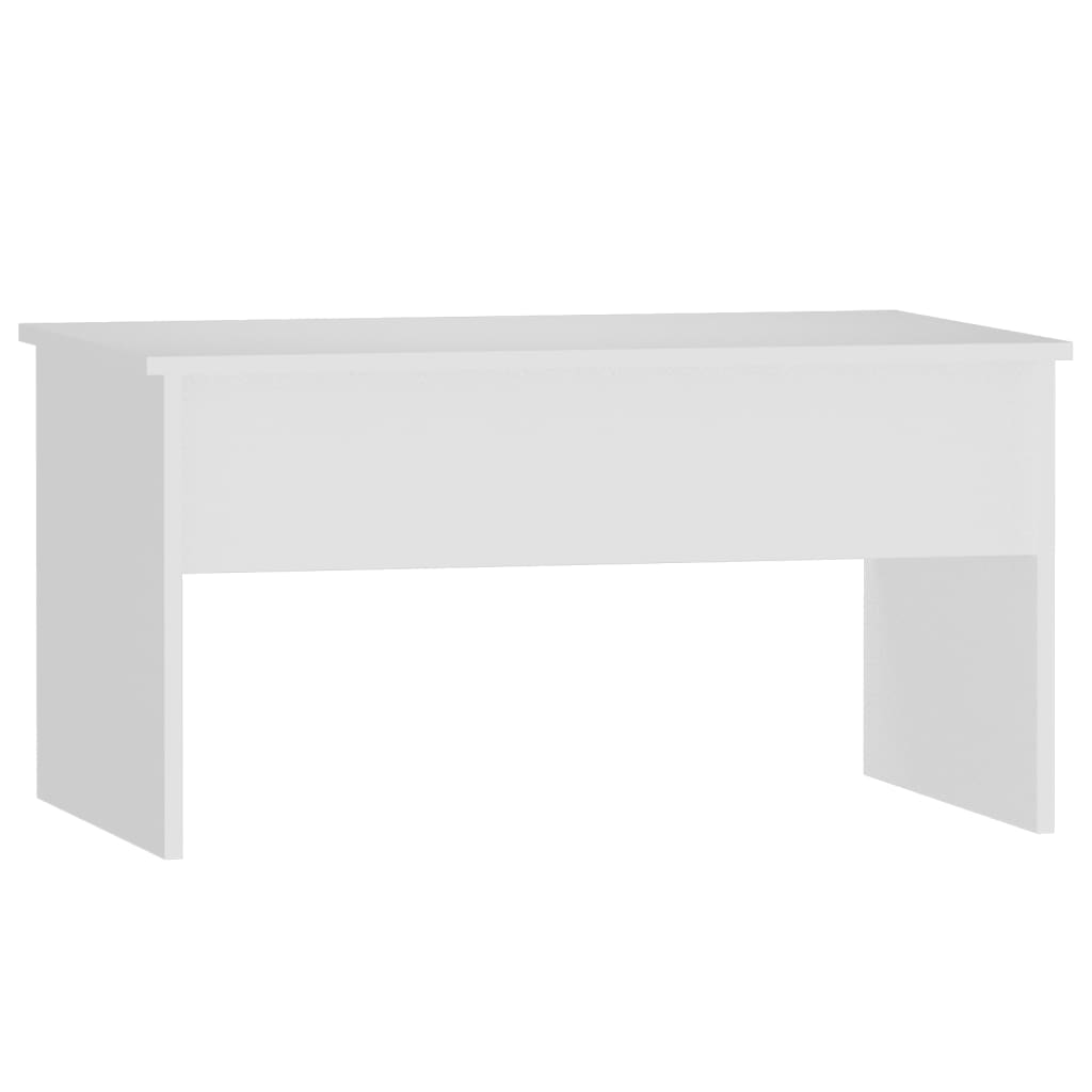 Salontafel 80x50,5x41,5 cm bewerkt hout wit is nu te koop bij PeponiXL, paradijselijk wonen!