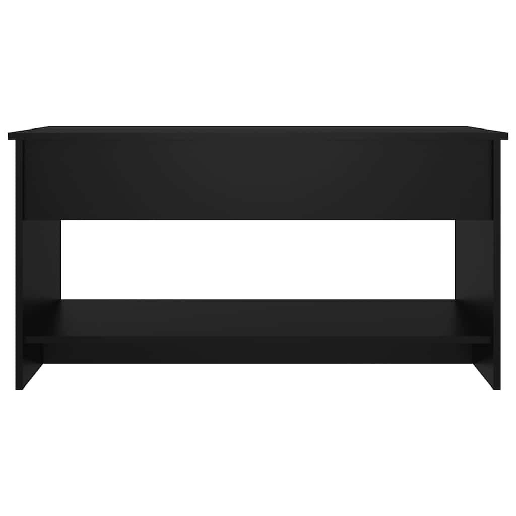 Salontafel 102x50x52,5 cm bewerkt hout zwart is nu te koop bij PeponiXL, paradijselijk wonen!