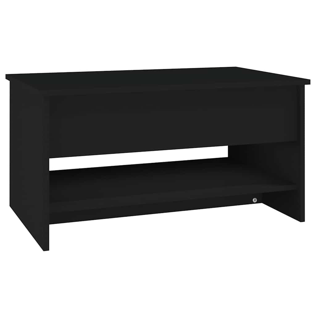 Salontafel 80x50x40 cm bewerkt hout zwart